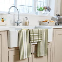 Love Colour Set of 3 Extra-Large Tea Towels | Vibrant Cotton Kitchen Textiles