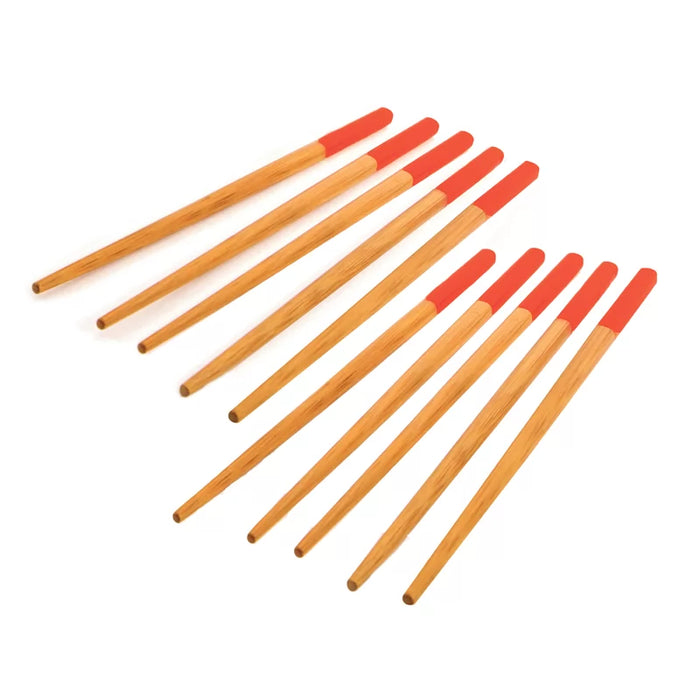 School of Wok Set of 5 Pairs Bamboo Chopsticks