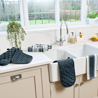 Love Colour Striped Tea Towel | Vibrant Cotton Kitchen Textiles by Dexam