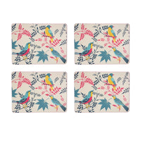 RHS Birds Set of 4 Placemats - Stone