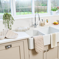 Love Colour Striped Tea Towel | Vibrant Cotton Kitchen Textiles by Dexam