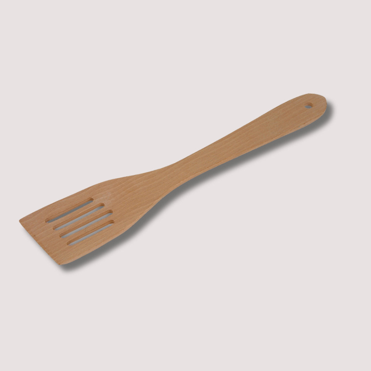 Wooden Slotted Spatula | Natural Beechwood Turner for Non-Stick Cookware