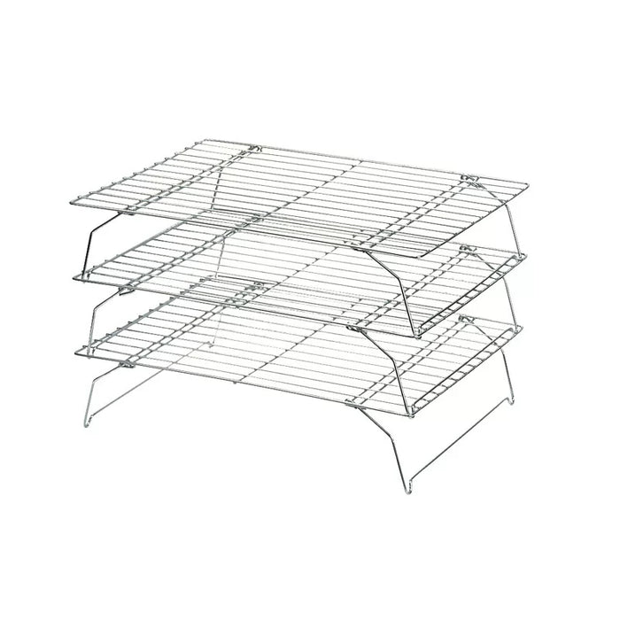 Set of 3 Stackable Rectangular Cooling Racks