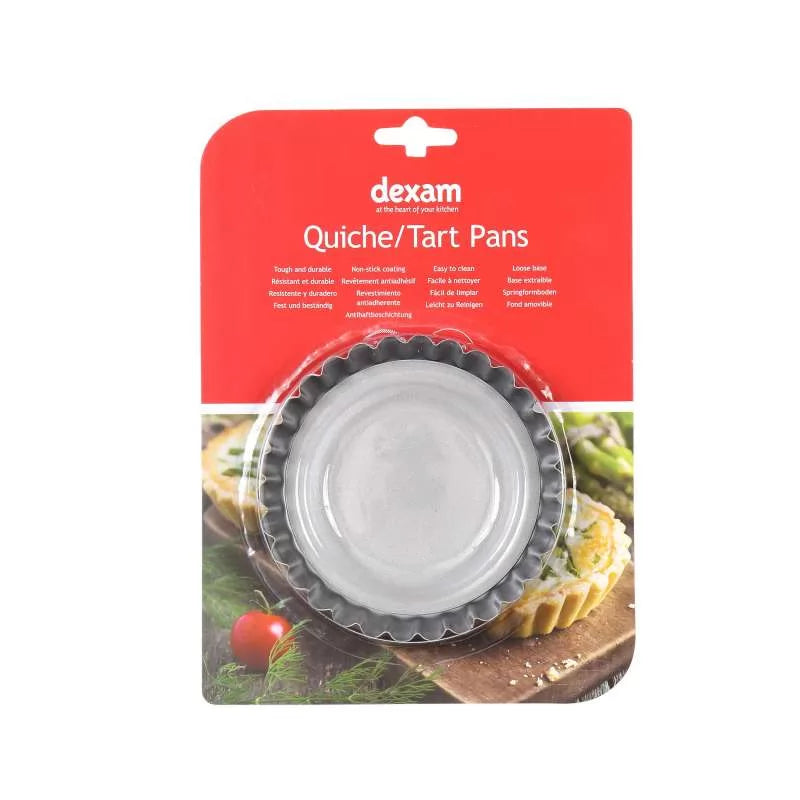 Set of 4 5"/12cm Non-Stick Quiche/Tart Pans