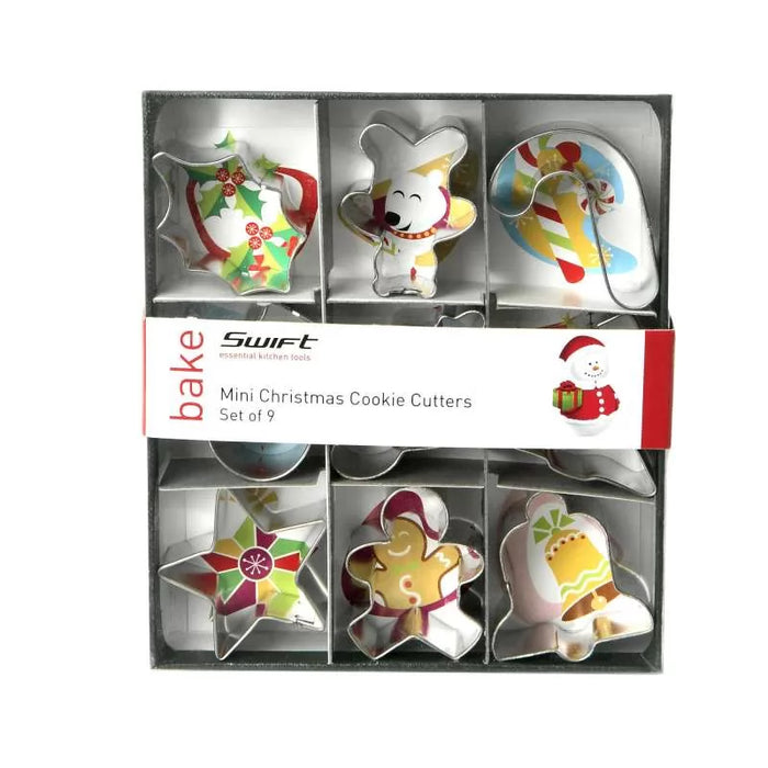 Set of 9 Mini Christmas Cookie Cutters
