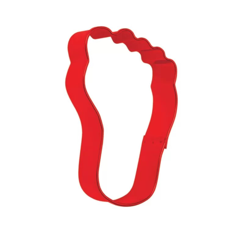 9cm Foot Cookie Cutter - Red