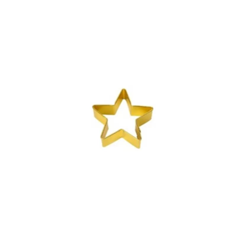 7cm Star Cookie Cutter - Gold