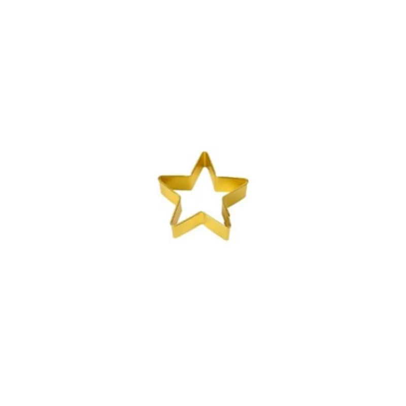 5.5cm Star Cookie Cutter - Gold