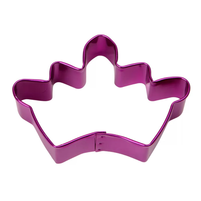 9.5cm Crown Cookie Cutter - Purple