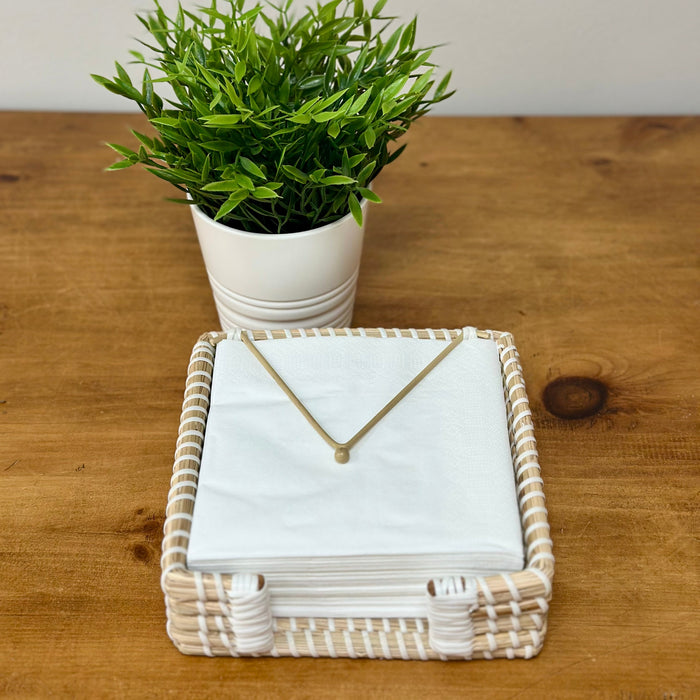 Sintra Seagrass Napkin Holder  | Sustainable Handwoven Table Accessory