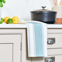 Love Colour Striped Tea Towel | Vibrant Cotton Kitchen Textiles by Dexam