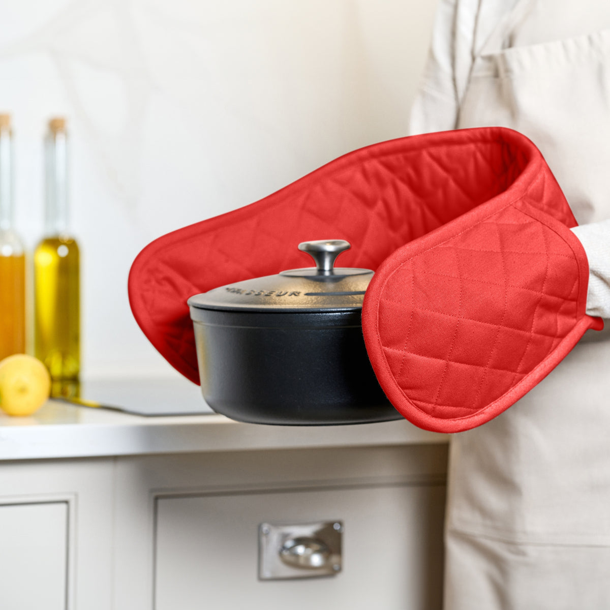 Love Colour Double Oven Gloves | Vibrant Cotton Kitchen Essentials