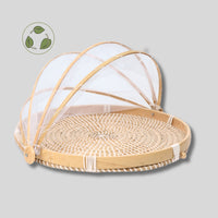 Sintra Seagrass Tray with Food Cover | Sustainable Handwoven Serving Tray