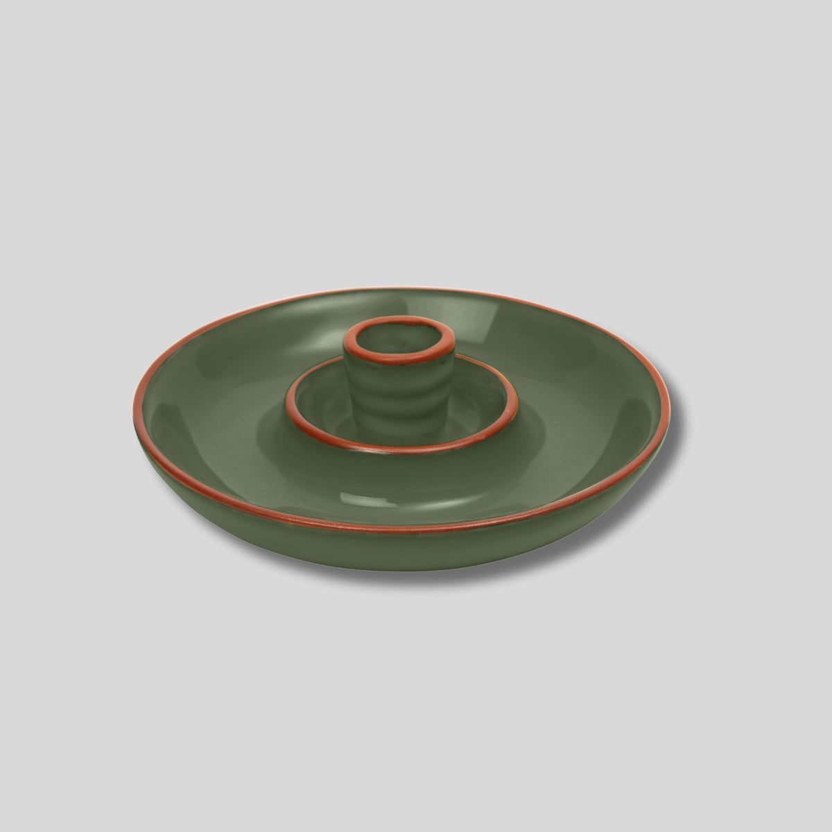 Sintra Glazed Terracotta Olive Dish | Artisan Tableware by Dexam
