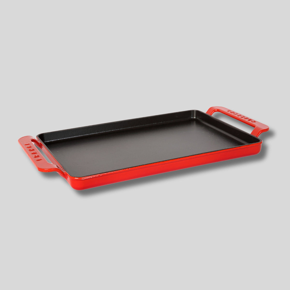 Chasseur 42 x 24cm Rectangular Flat Griddle - Chilli Red