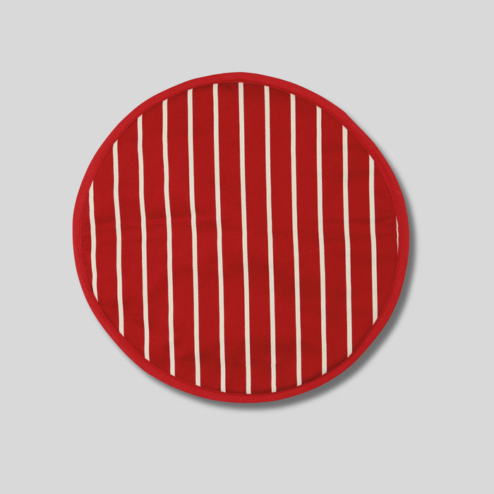 Rushbrookes Butchers Stripe Round Hob Cover (Made in UK)