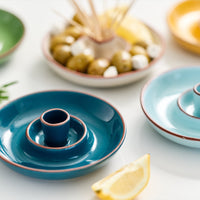 Sintra Glazed Terracotta Olive Dish | Artisan Tableware by Dexam