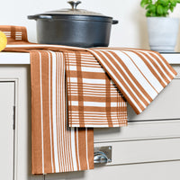Love Colour Set of 3 Extra-Large Tea Towels – Terracotta