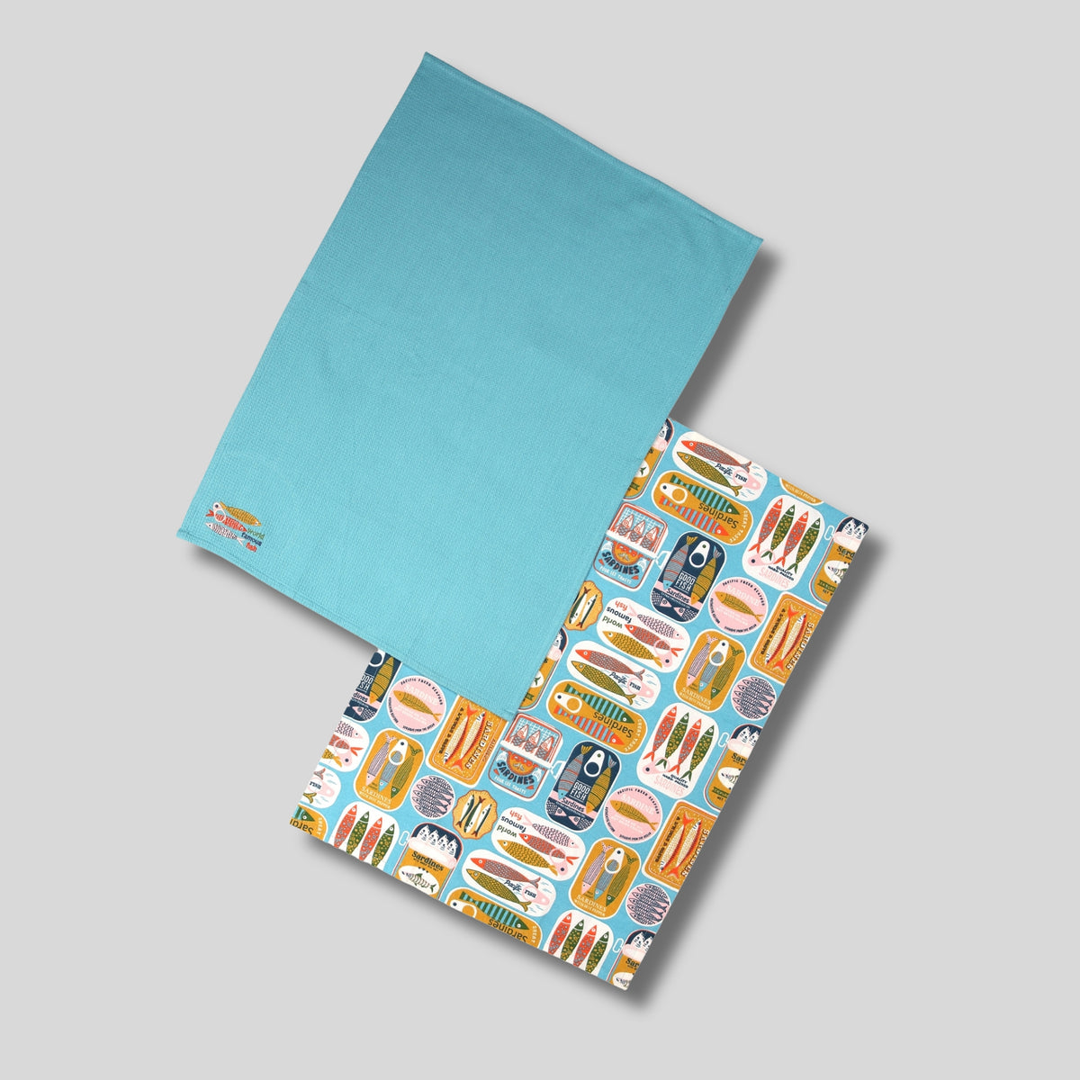Sardines Set of 2 Tea Towels