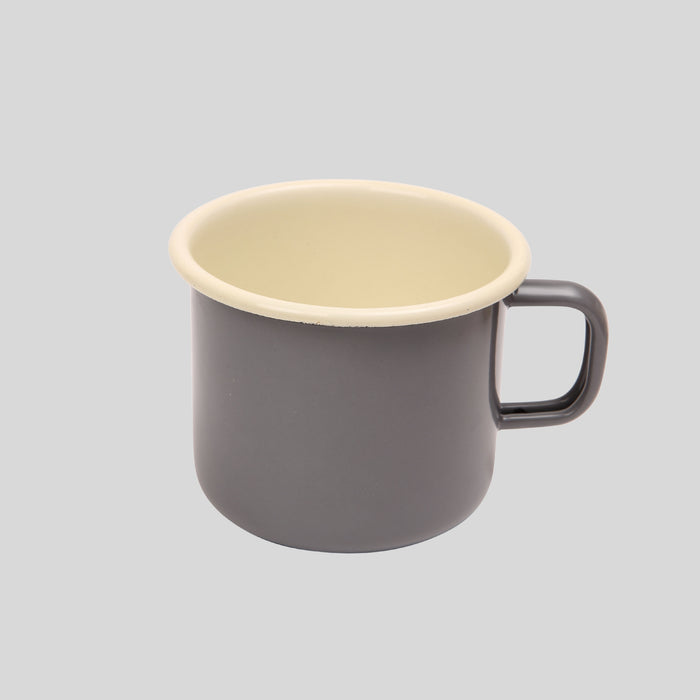 Vintage Home Enamel Espresso Mug - Slate Grey