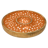 Sintra Mango Wood Spotted Chip and Dip Bowl | Eco-Friendly Serveware