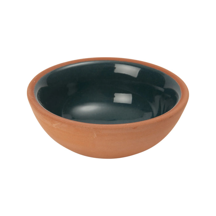 Sintra Glazed Terracotta Pinch Pot - Ink Blue