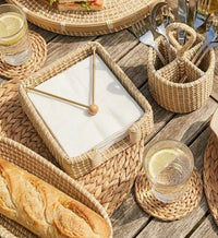 Sintra Seagrass Napkin Holder  | Sustainable Handwoven Table Accessory