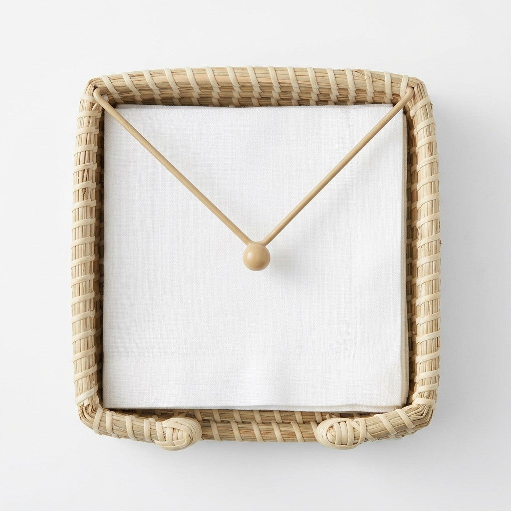 Sintra Seagrass Napkin Holder  | Sustainable Handwoven Table Accessory