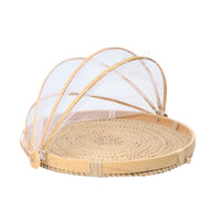 Sintra Seagrass Tray with Food Cover | Sustainable Handwoven Serving Tray