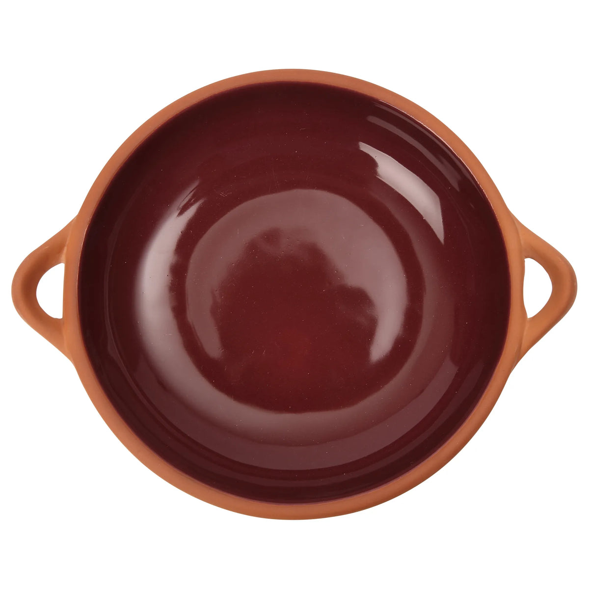 Sintra Large Glazed Terracotta Tapas Dish - Berry