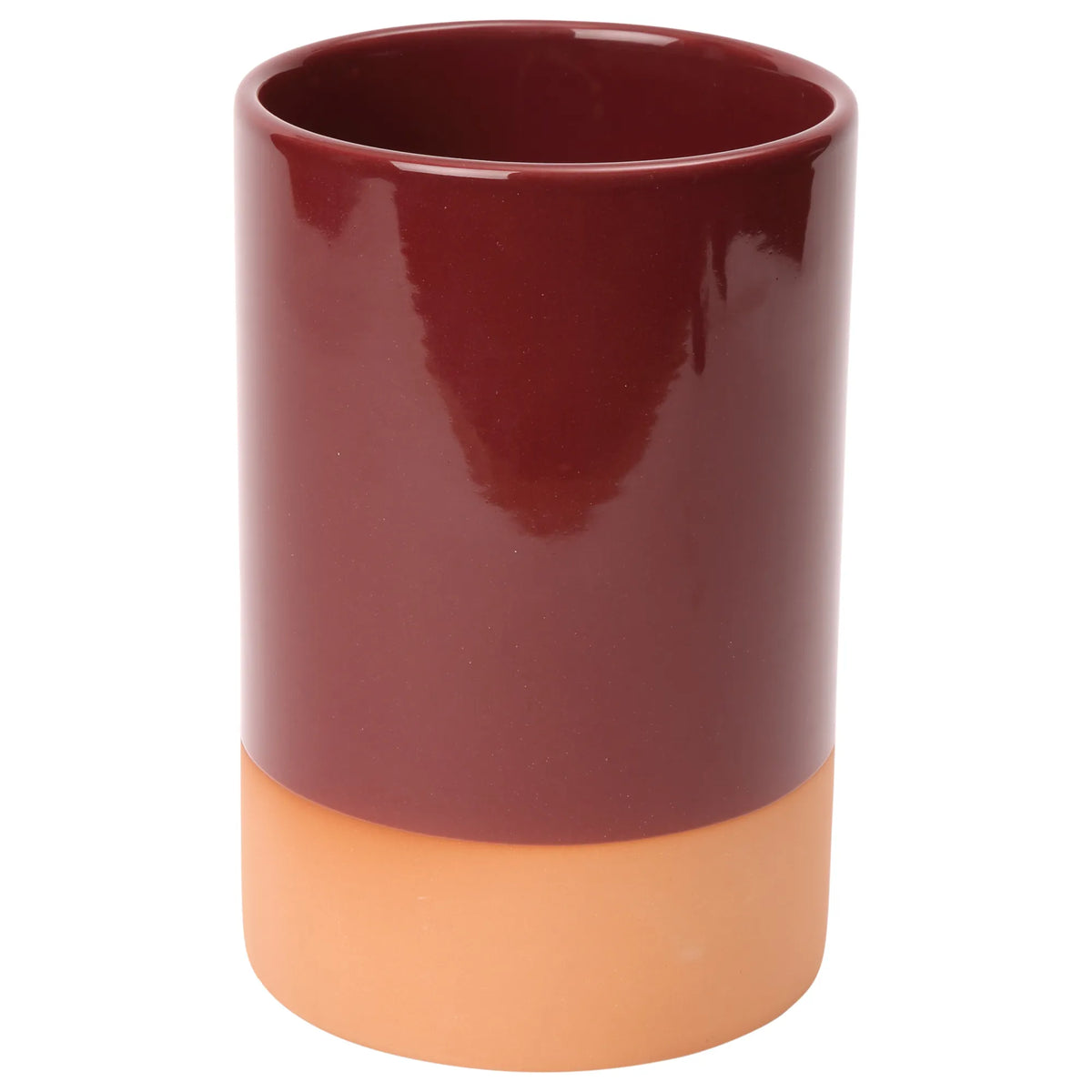 Sintra Glazed Terracotta Wine Cooler - Berry