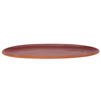 Sintra Glazed Terracotta Oval Serving Platter - Berry