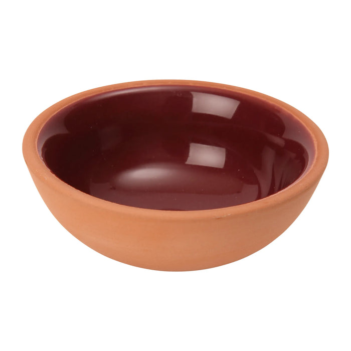 Sintra Glazed Terracotta Pinch Pot - Berry