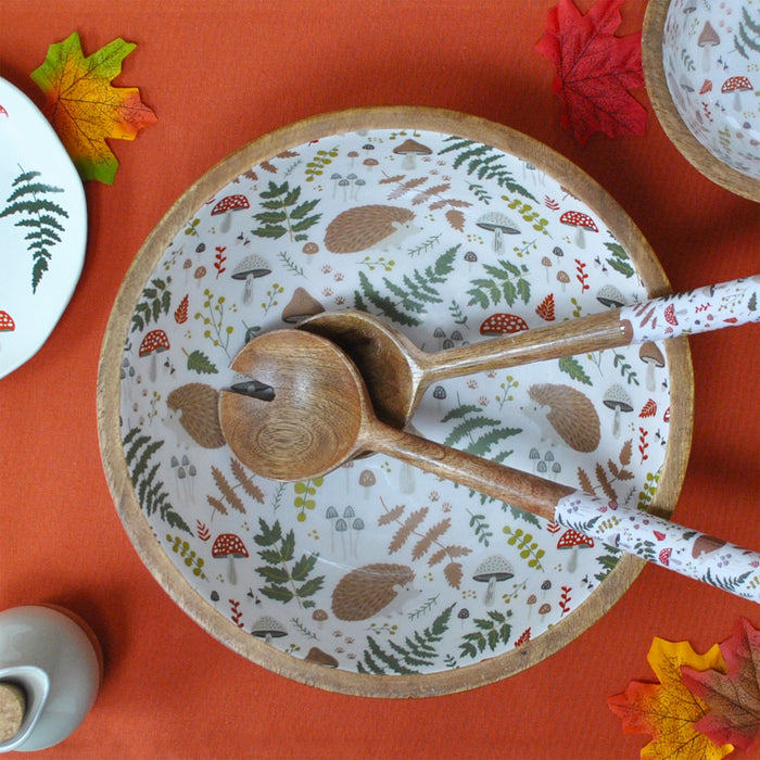Woodland Mango Wood Large Bowl - Beige