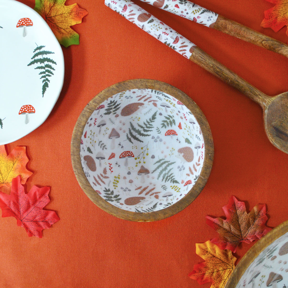 Woodland Mango Wood Small Serving Bowl - Beige