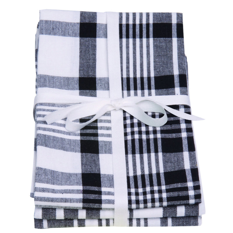 Love Colour Set of 3 Extra-Large Tea Towels | Vibrant Cotton Kitchen Textiles