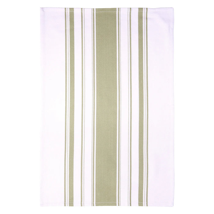 Love Colour Striped Tea Towel - Sage