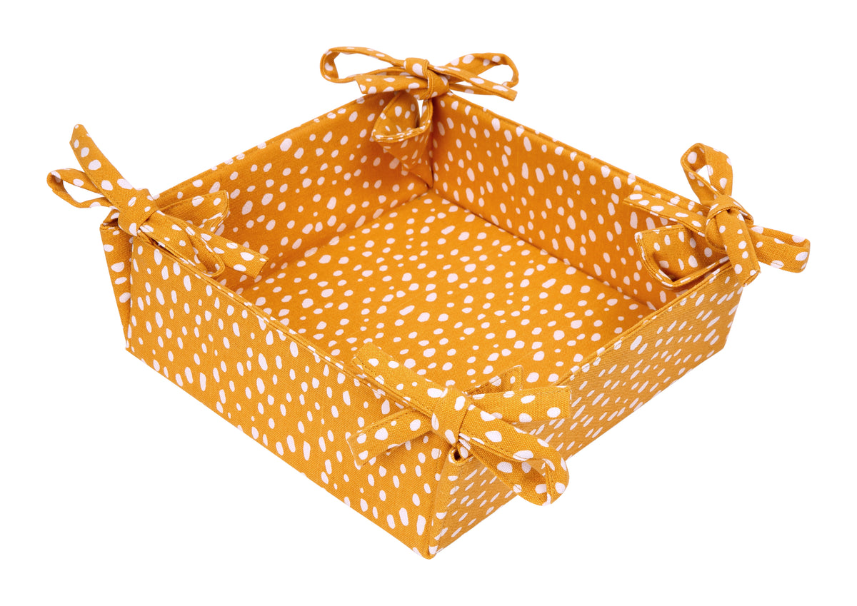 Sintra Spotted Bread Basket | Recycled Cotton Table Basket