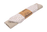 Sintra Spotted Napkin & Placemat Set – Stone | Recycled Cotton Table Linen
