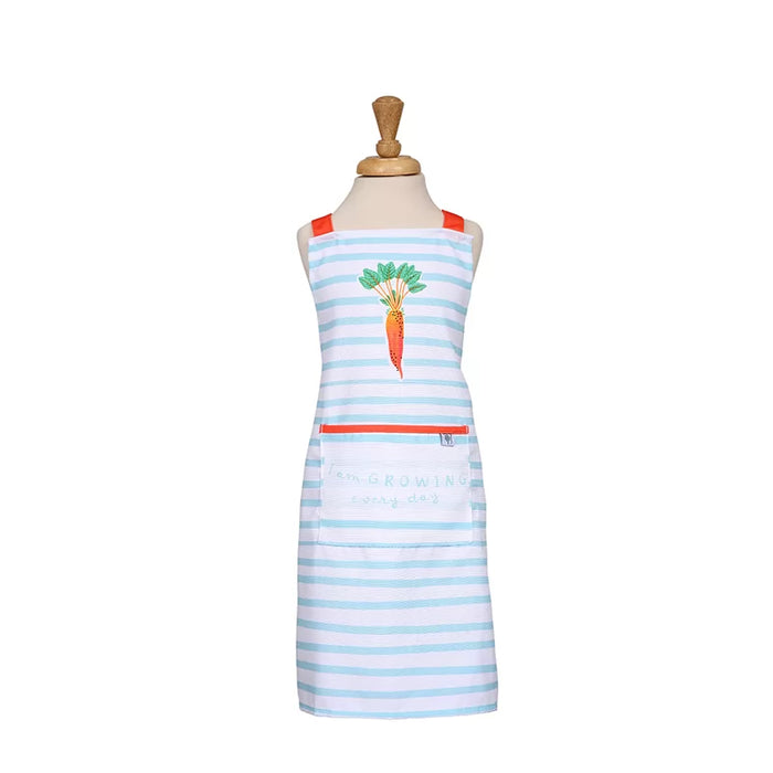 RHS Home Grown Carrots RPET Childrens Apron - Blue