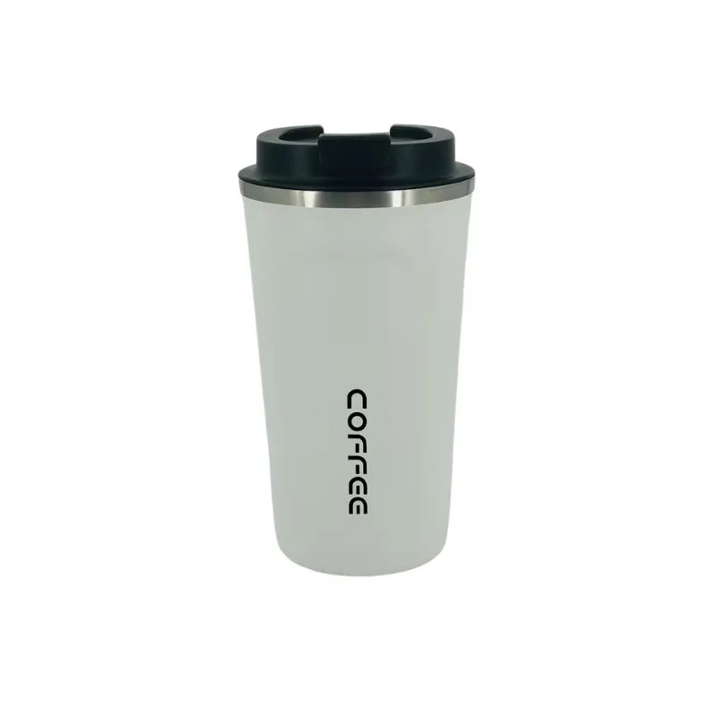510ml Travel Mug - White with Black Lid image