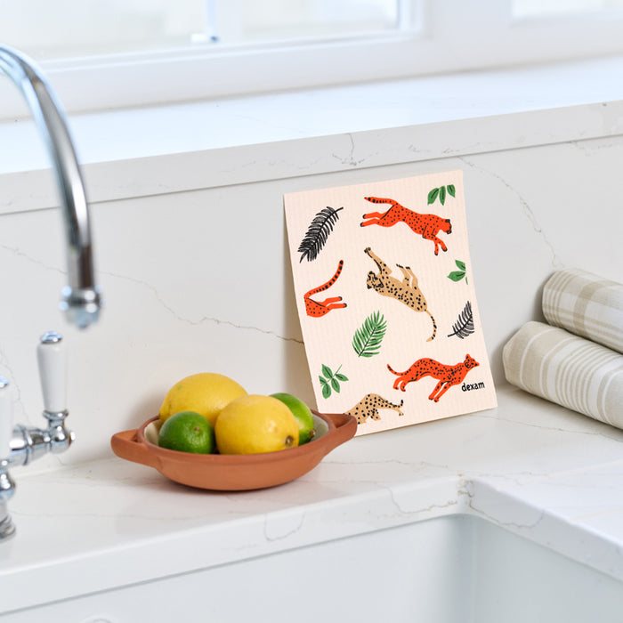 Swedish Dishcloth Leopard Print