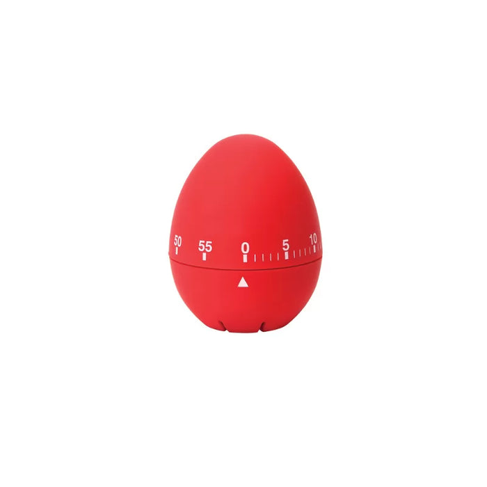 Egg Shaped Soft Touch Timer - Red