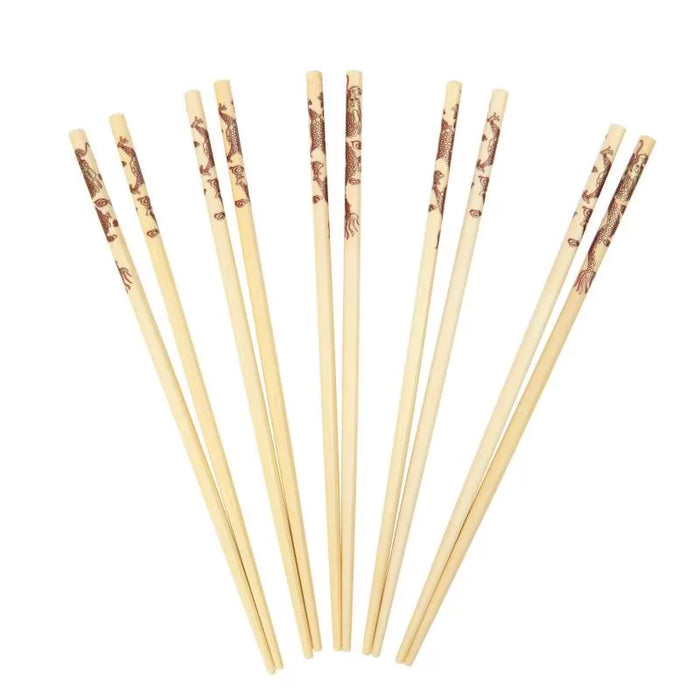 Set of 10 Pairs Dragon Chopsticks