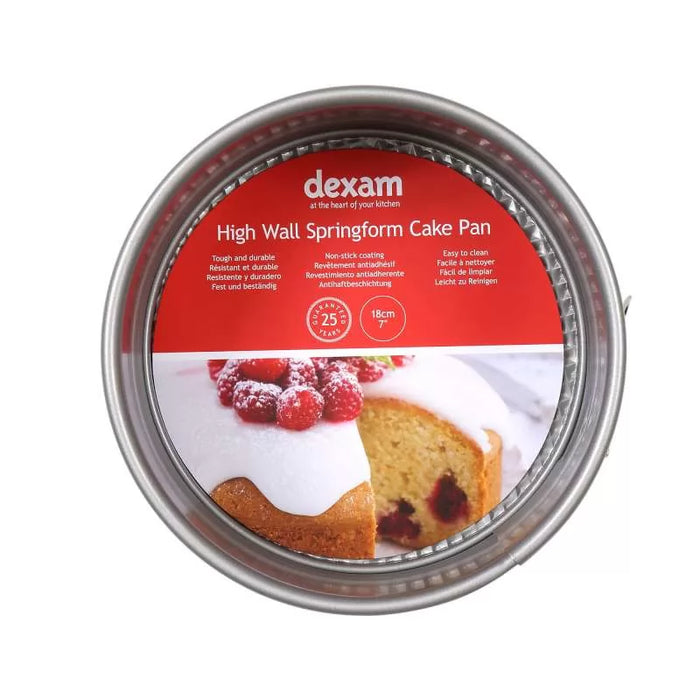 7"/18cm Non-Stick High Wall Springform Cake Pan