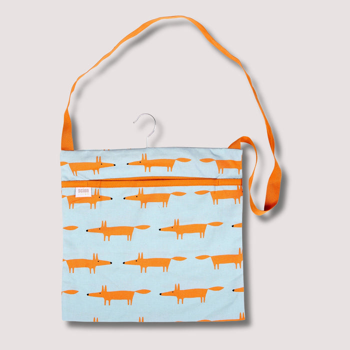 Scion Mr Fox Peg Bag – Blue | Wipe-Clean Outdoor Laundry Peg Bag