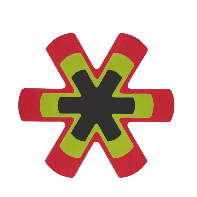 Set of 3 Pan Protectors - Red/Green/Grey