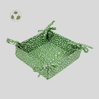 Sintra Spotted Bread Basket – Ink Blue | Recycled Cotton Table Basket