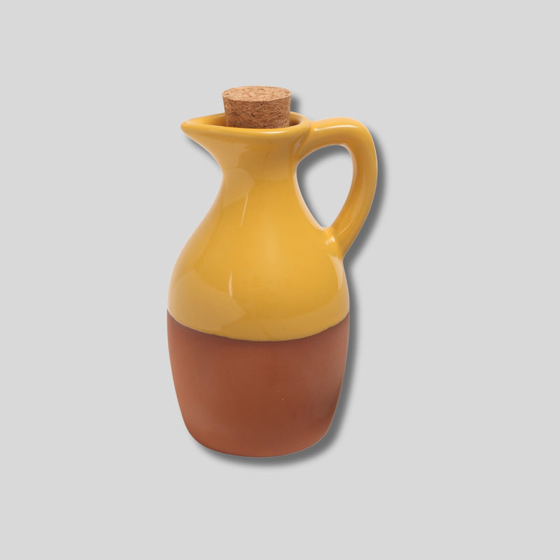 Sintra Glazed Terracotta Oil Drizzler | Rustic Artisan Kitchenware by Dexam