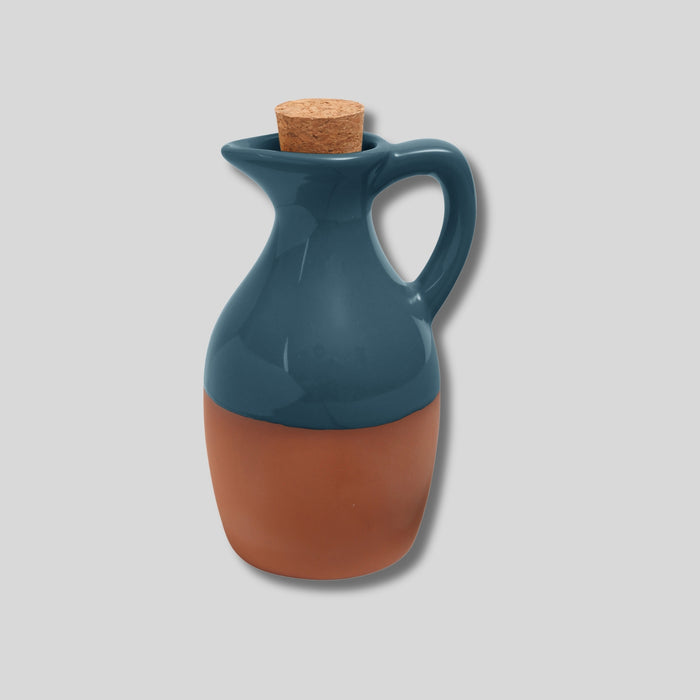 Sintra Glazed Terracotta Oil Drizzler | Rustic Artisan Kitchenware by Dexam